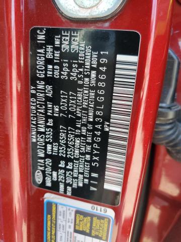 2020 KIA SORENTO L - 5XYPG4A38LG686491