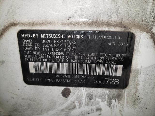 ML32A3HJ5FH049776 Mitsubishi MIRAGE DE