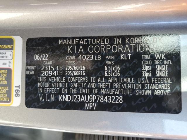 KNDJ23AU9P7843228 Kia Soul LX 10