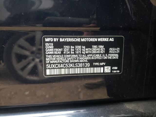 VIN 5UXCX4C53KLS38139 2019 BMW X7, Xdrive50I no.13