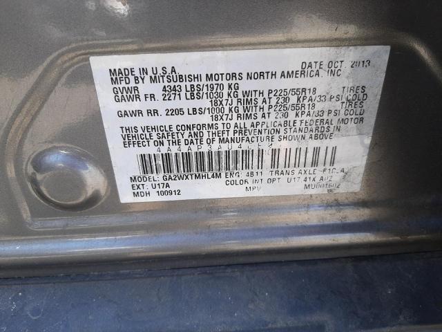 4A4AP3AU4EE012271 Mitsubishi Outlander Sport Es