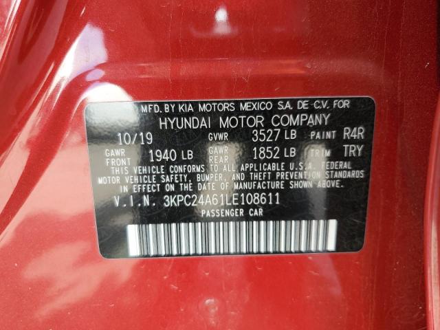 3KPC24A61LE108611 Hyundai ACCENT SE