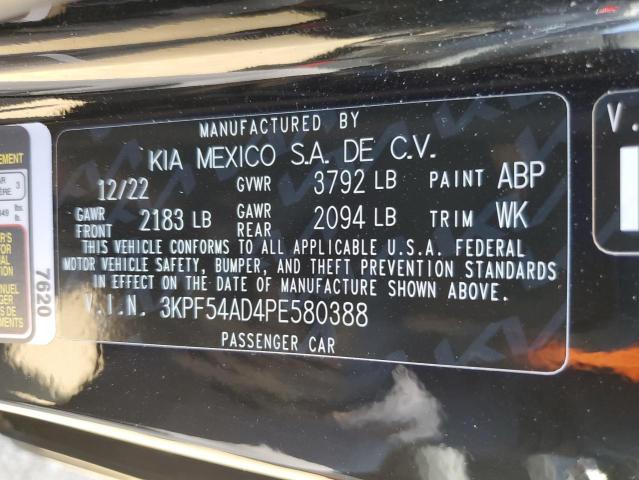 3KPF54AD4PE580388 KIA Forte Gt Line