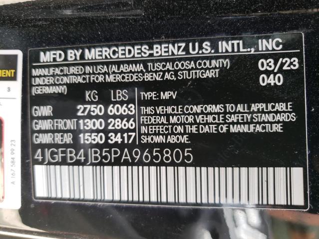 4JGFB4JB5PA965805 2023 MERCEDES-BENZ GLE-CLASS, photo no. 14