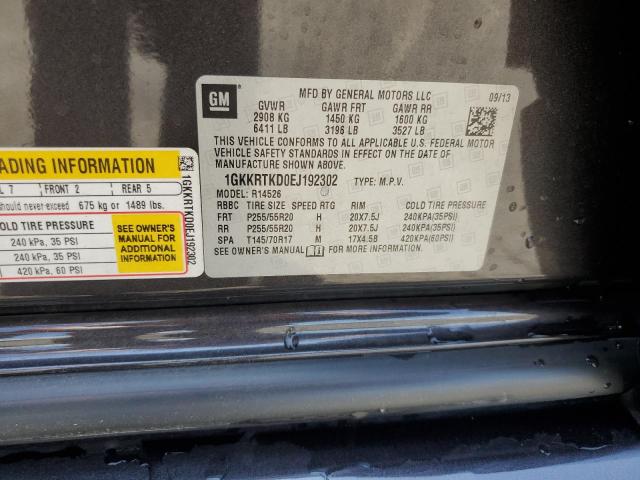 1GKKRTKD0EJ192302 GMC Acadia Denali