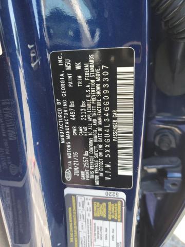 5XXGU4L34GG093307 KIA OPTIMA EX