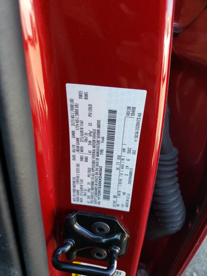 1FTEW1E45KKD46543 FORD F-150 2019