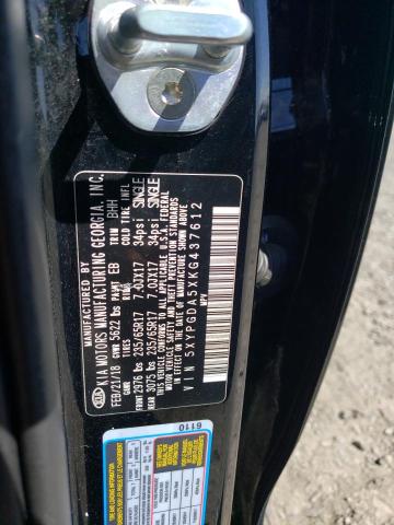 5XYPGDA5XKG437612 KIA SORENTO LX
