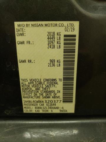 1N4BL4CW8KN320377 Nissan ALTIMA SR