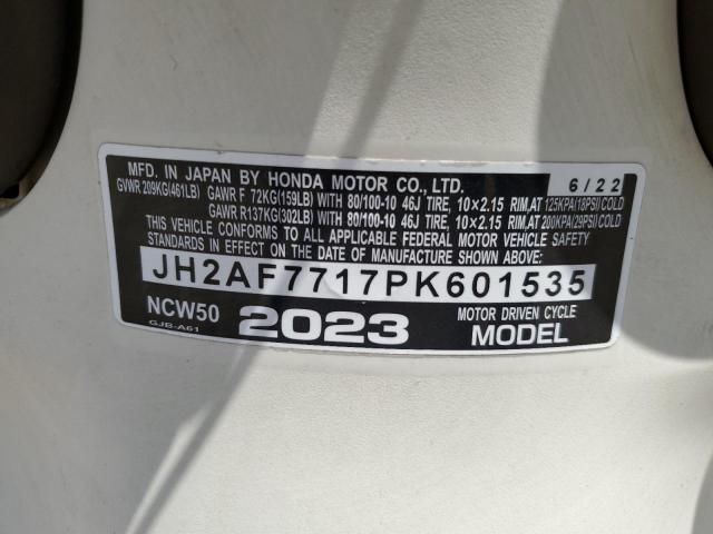 2023 HONDA NCW50 JH2AF7717PK601535