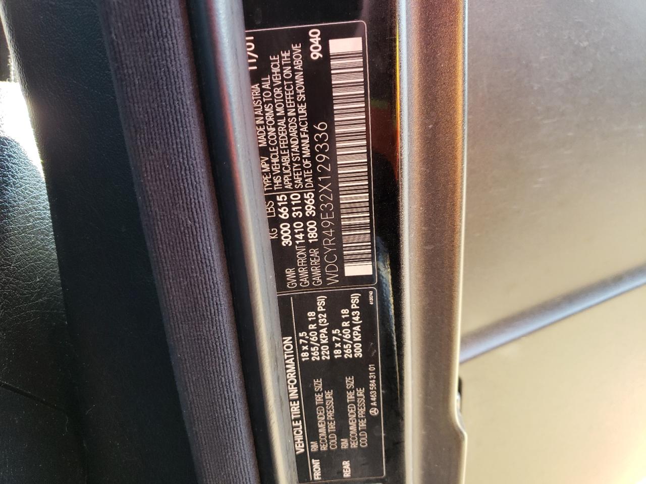 WDCYR49E32X129336 2002 Mercedes-Benz G 500