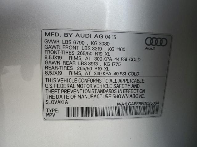 WA1LGAFE5FD025084 2015 AUDI Q7, photo no. 12