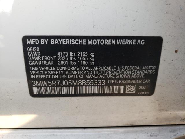3MW5R7J05M8B55333 BMW 330XI