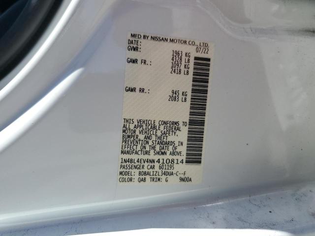 1N4BL4EV4NN410814 Nissan ALTIMA SL