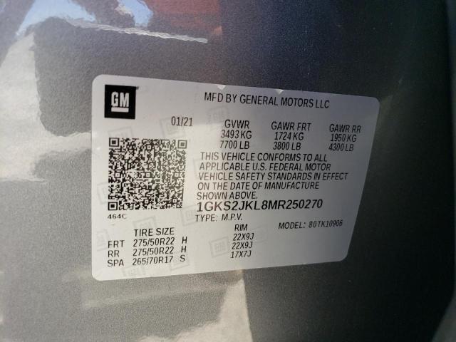 2021 GMC YUKON XL D - 1GKS2JKL8MR250270