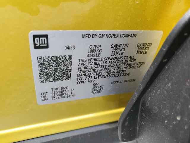 2024 CHEVROLET TRAX 1RS KL77LGE28RC031224