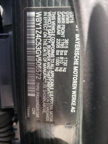2016 BMW I3 REX - WBY1Z4C53GV506572