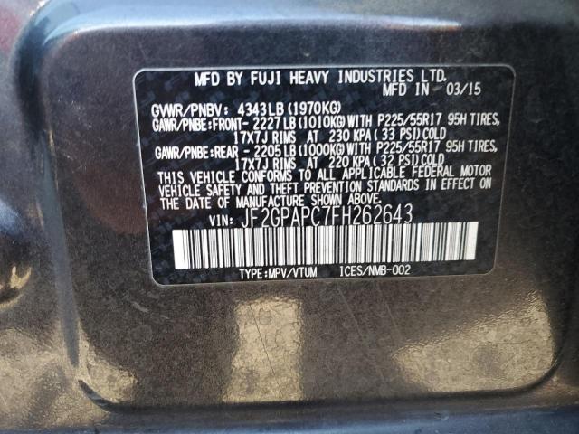 JF2GPAPC7FH262643 Subaru Xv Crosstrek 2.0 Limited