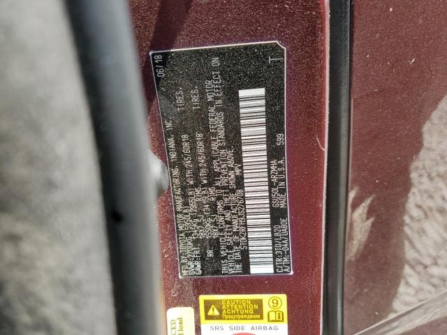 5TDKZRFH9JS276708 Toyota Highlander Se