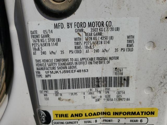 1FMJK1J59EEF48163 Ford Expedition El Xlt