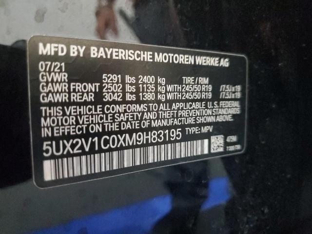 2021 BMW X4 XDRIVE3 - 5UX2V1C0XM9H83195