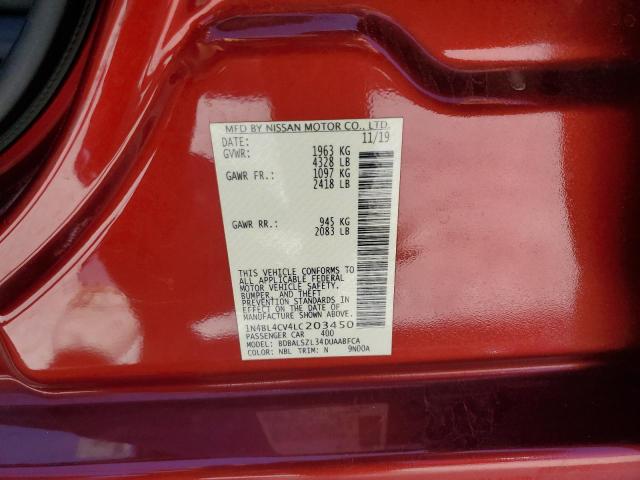 1N4BL4CV4LC203450 Nissan ALTIMA SR