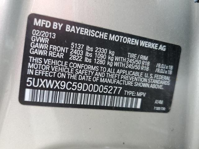 2013 BMW X3 xDrive28I VIN: 5UXWX9C59D0D05277 Lot: 62898883