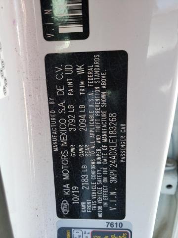 3KPF24ADXLE183268 KIA FORTE FE