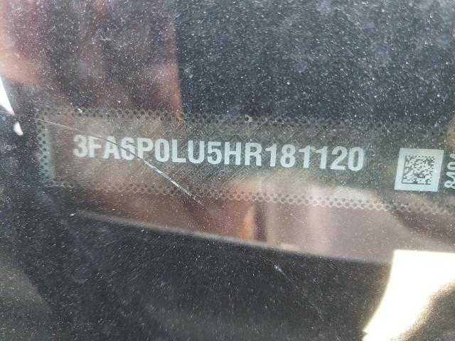 3FA6P0LU5HR181120 Ford Fusion Se Hybrid