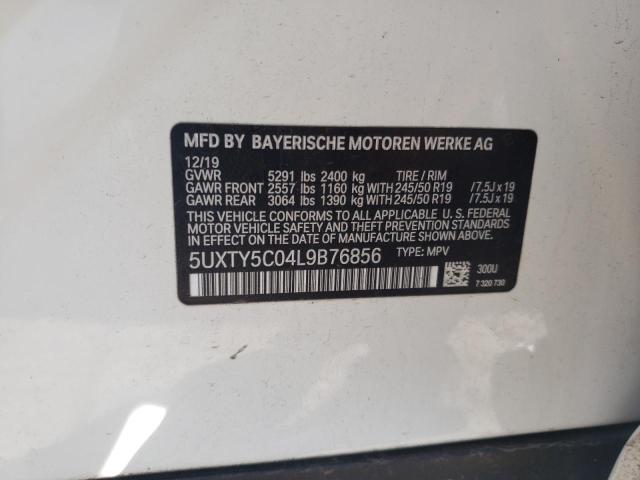 5UXTY5C04L9B76856 BMW X3 Xdrive30i