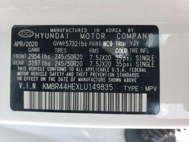 VIN KM8R44HEXLU149835 2020 HYUNDAI PALISADE no.13