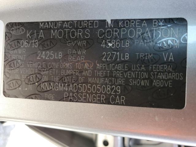 KNAGM4AD5D5050829 | 2013 KIA optima hybrid