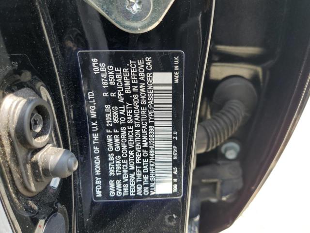 SHHFK7H48HU208398 Honda Civic Sport