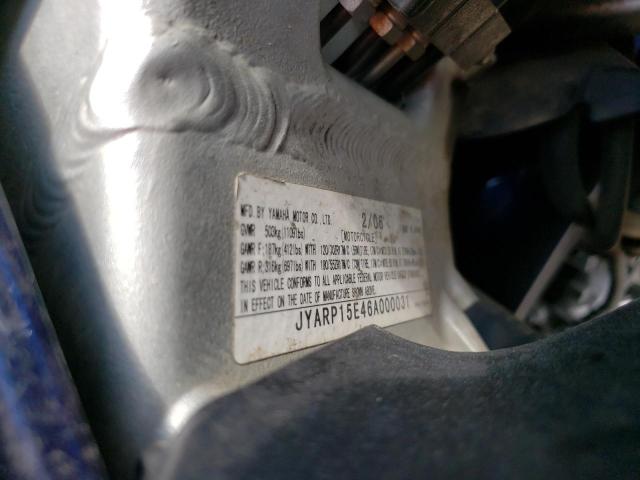 2006 YAMAHA FJR1300 JYARP15E46A000031