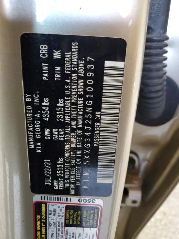 5XXG34J25NG100937 KIA K5 EX