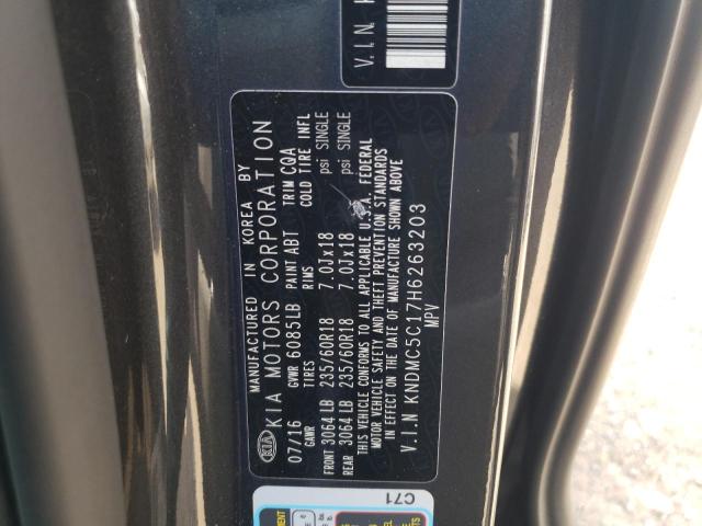 KNDMC5C17H6263203 KIA SEDONA EX