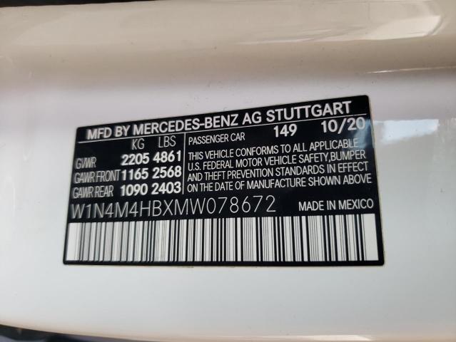 W1N4M4HBXMW078672 Mercedes-Benz Glb 250 4matic