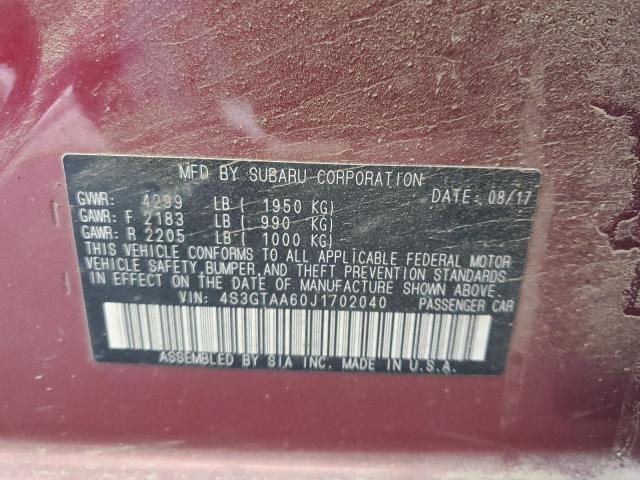 4S3GTAA60J1702040 Subaru Impreza