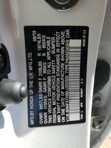 SHHFK7H96LU203320 Honda Civic Sport Touring