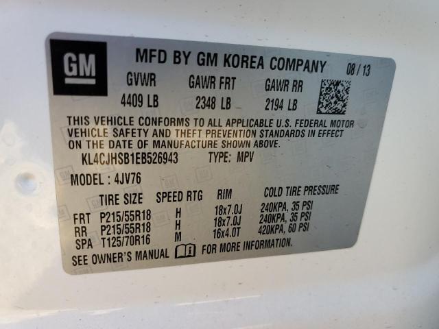 KL4CJHSB1EB526943 | 2014 BUICK ENCORE PRE