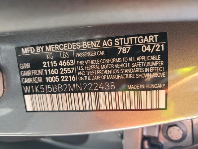 2021 MERCEDES-BENZ CLA AMG 35 - W1K5J5BB2MN222438