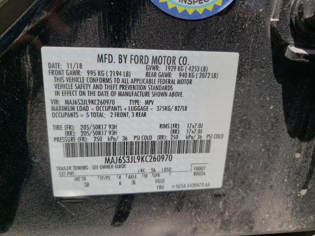 MAJ6S3JL9KC260970 Ford Ecosport Ses