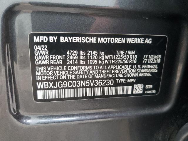 WBXJG9C03N5V36230 BMW X1 XDRIVE2 14