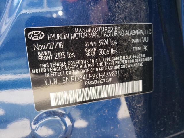 5NPD84LF9KH439821 Hyundai Elantra SE 12