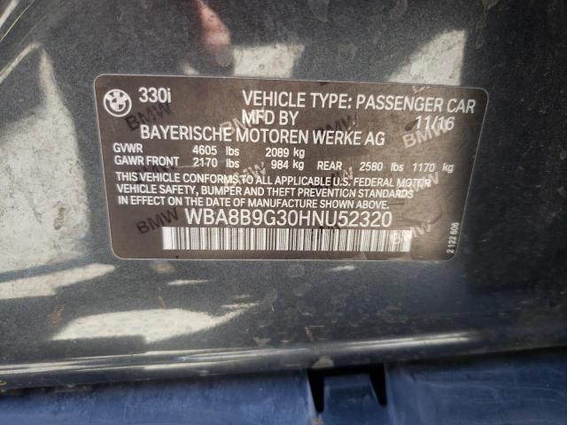 WBA8B9G30HNU52320 BMW 330 I