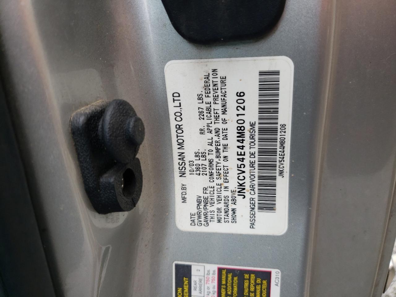 JNKCV54E44M801206 2004 Infiniti G35