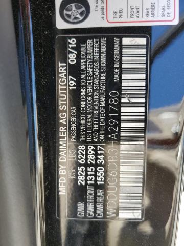 2017 MERCEDES-BENZ S 550E WDDUG6DB3HA291780