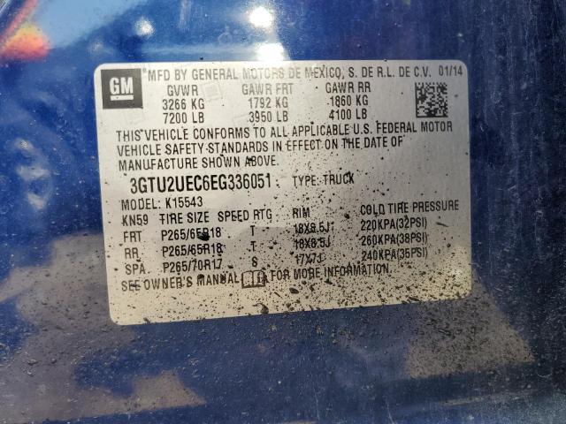 3GTU2UEC6EG336051 GMC Sierra K1500 Sle