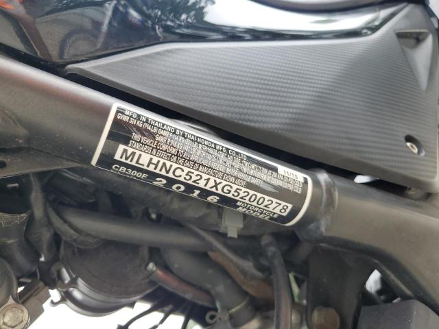 2016 HONDA CB300 F MLHNC521XG5200278