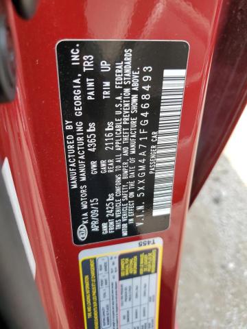 5XXGM4A71FG468493 KIA Optima Lx
